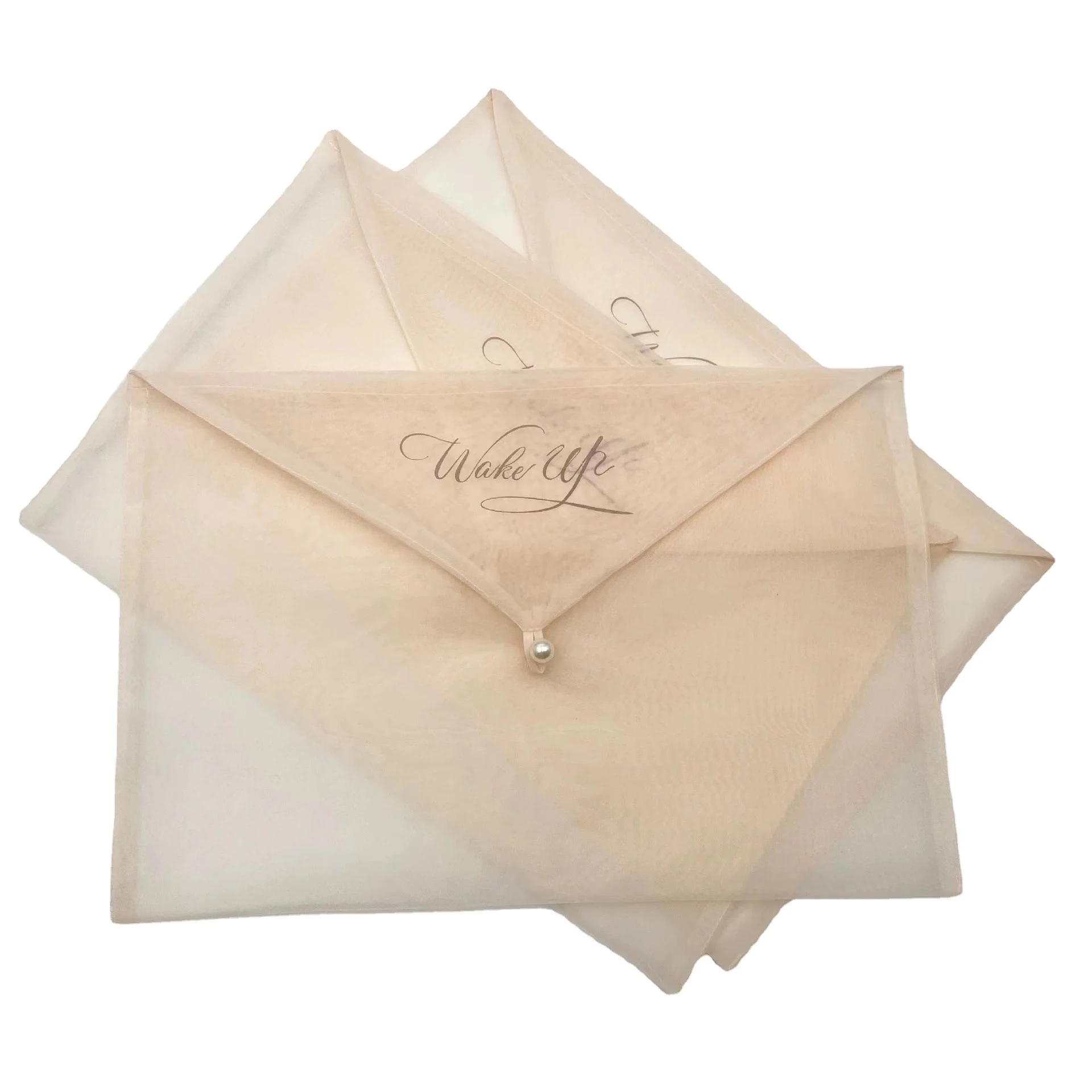 hot sales gauze fabric bag sheer organza fabric for gift net bag 18*16cm organza envelope bag with Pearl crystal buckle
