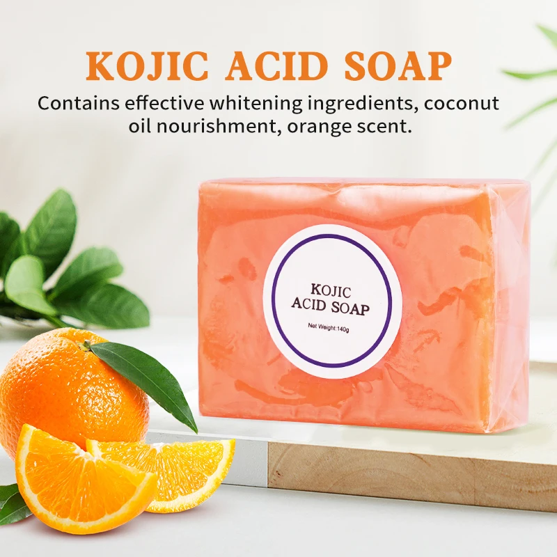 Natural Kojic Acid Moisturizing Antioxidant Plant Acens Face And Body Care Soap Handmade Bar Soap