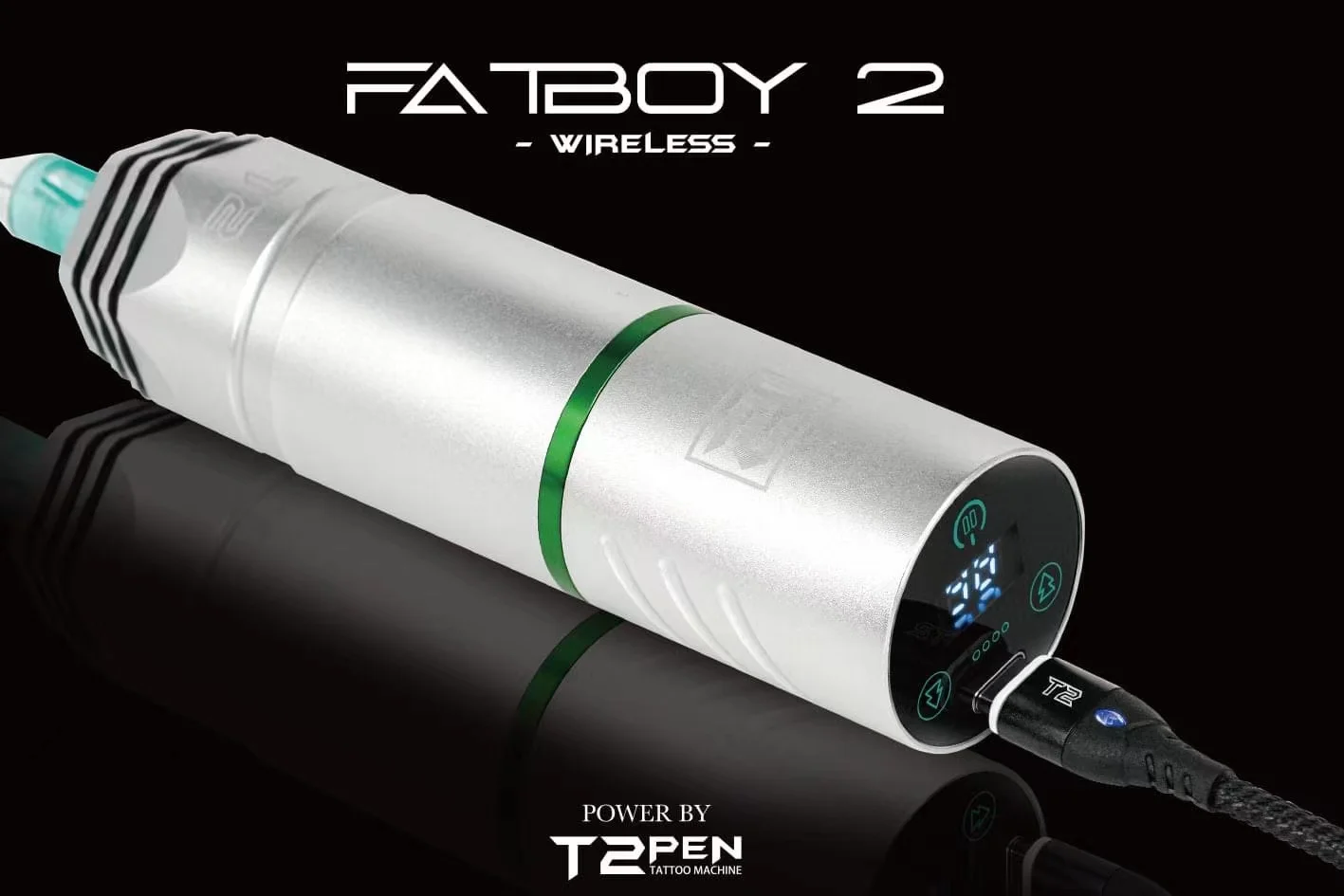 New Arrival 6 Colors Fatboy II Wireless Tattoo Pen Led Touch Screen Tattoo Machine