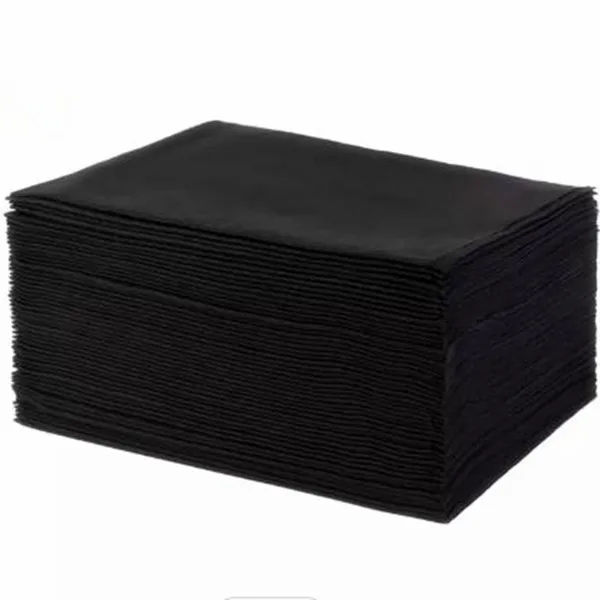 disposable bleach proof black salon towels white