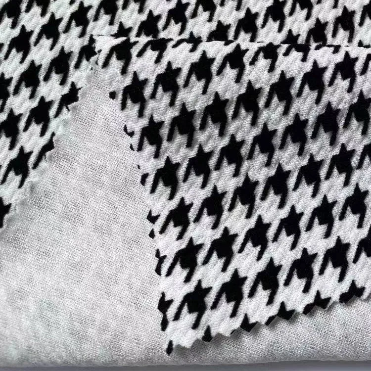 New fashion solid Dyed Knit polyester pleated bullet velvet fabric price per meter for women dress