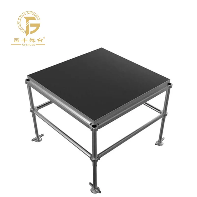 Portable Square Aluminum Plywood  Stage with Iron Frame and TUV Certified for Concerts