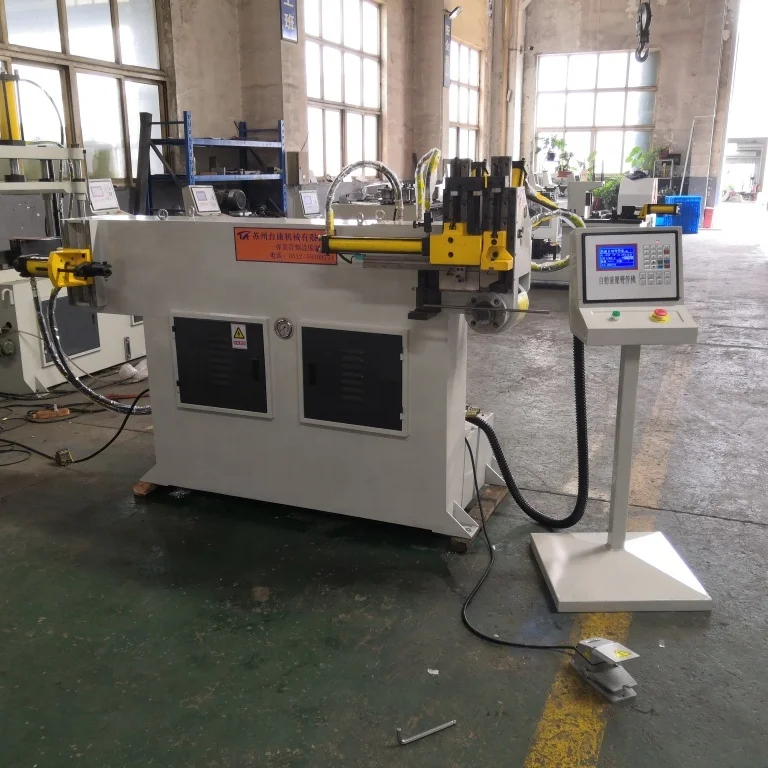 Вертикальный Полуавтоматический гидравлический гибочный станок DW38NC для труб, гибочный станок для арматуры, гибочный станок с U-образным болтом