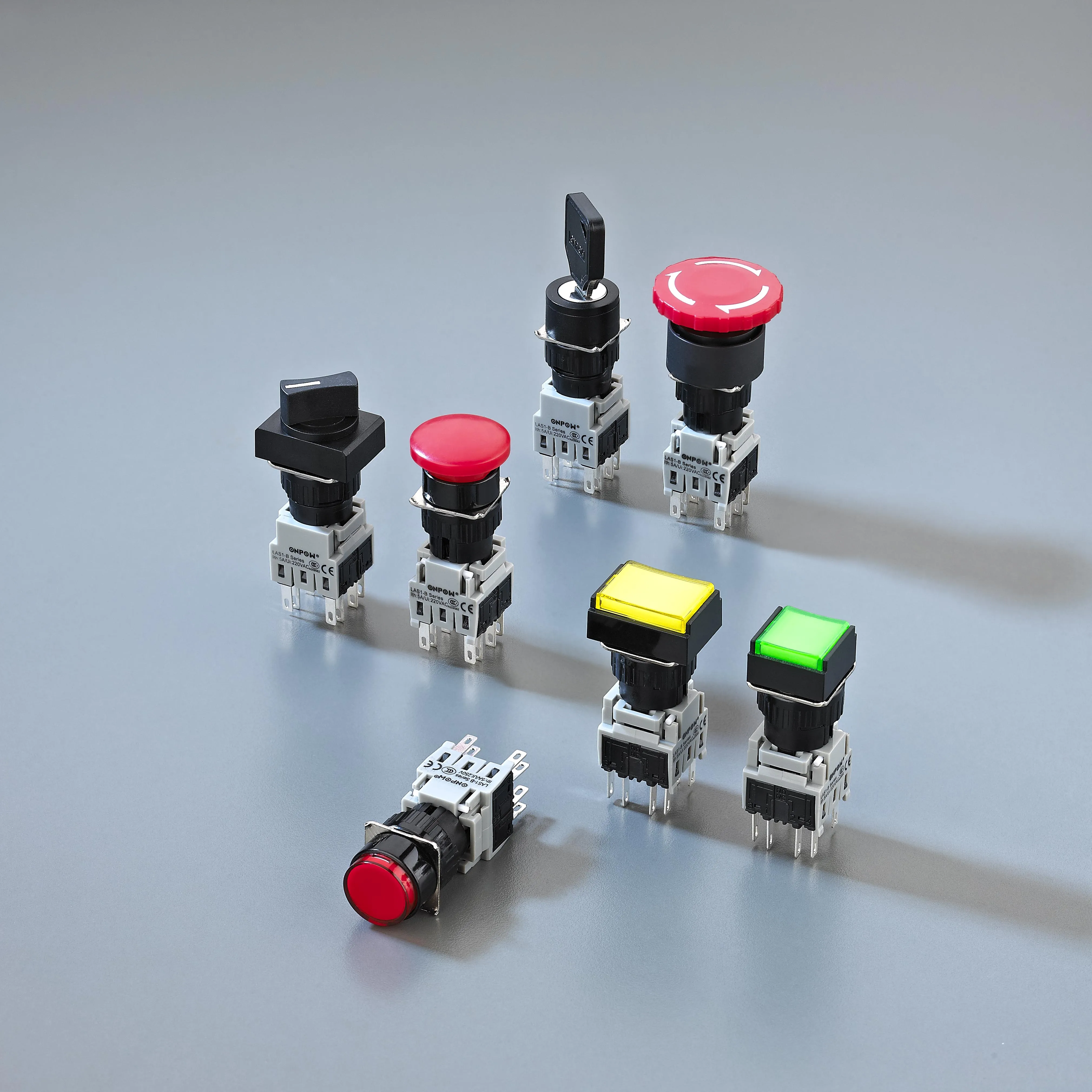 Multi contact Plastic square/round  push button switch(CE,CCC,ROHS,REECH)