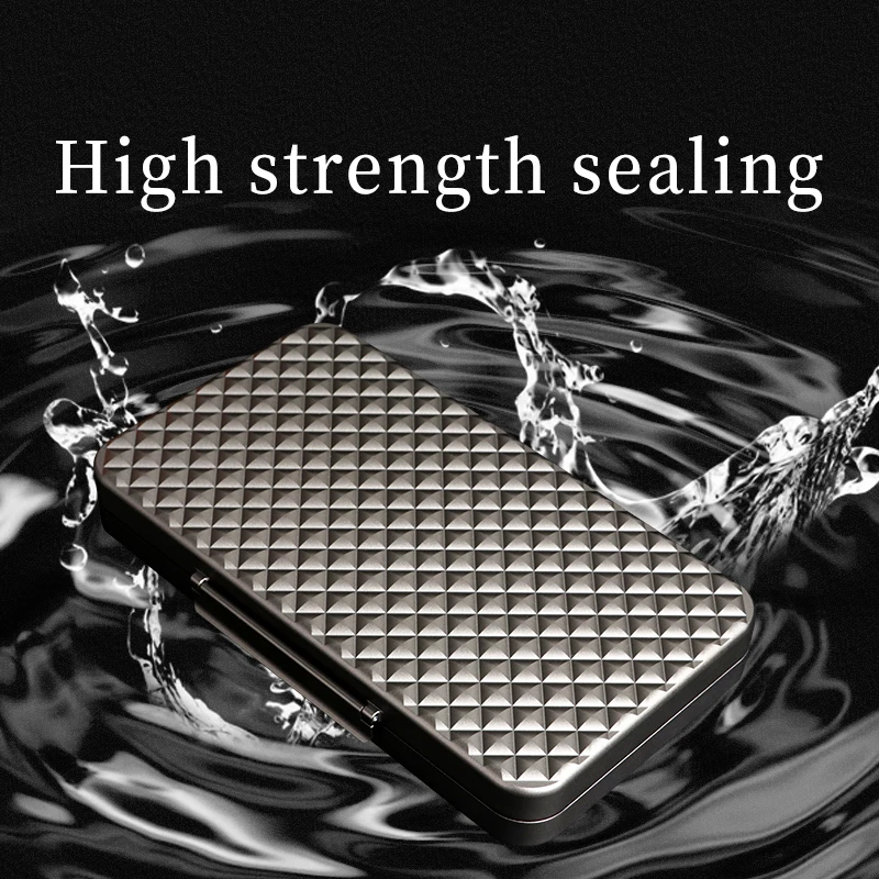 Hot Selling Lightweight Aluminum Alloy Travel Humidor Cigar Box Portable Ultrathin High Quality Cigar Cases Humidors
