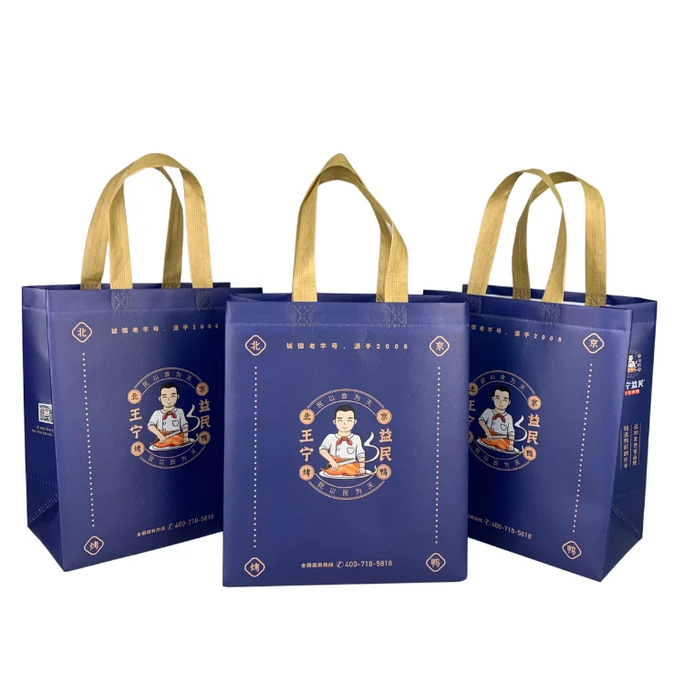 Fashion Style Leakproof Thermal Insulated Reusable Non Woven Shopping Bag With Customize Logo For Takeaway