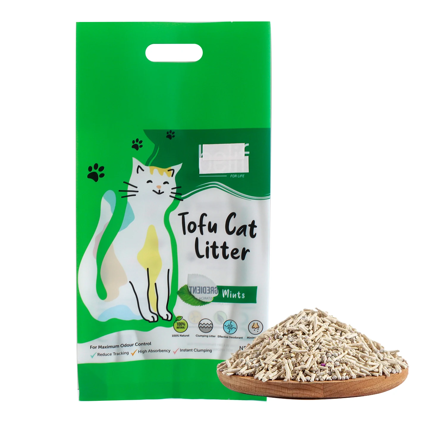 2022 Новый кошачий наполнитель Tofu, Прямая поставка с завода, оптом, Разлагаемый песок