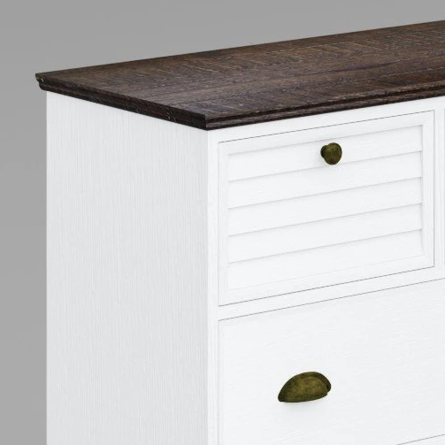 Aries Chest 5 Drawers Bedroom Modern Furniture Solid