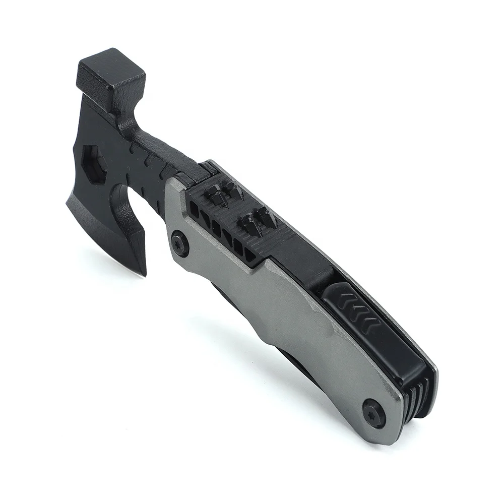11-in-1 Aluminium Handle EDC Multifunction Axe Hatchet Hammer for Outdoor Camping Survival