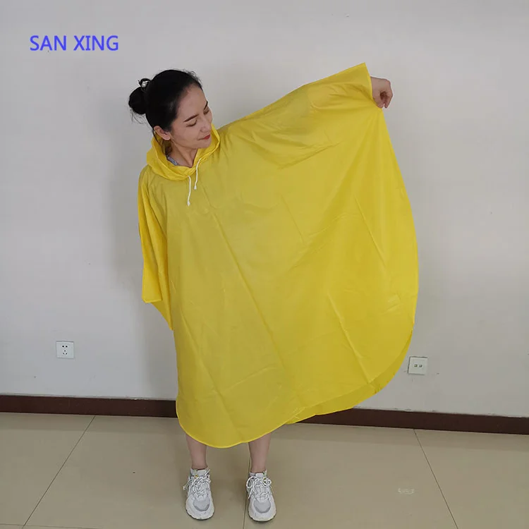 Waterproof Disposable Custom Printed Rain Poncho Raincoat