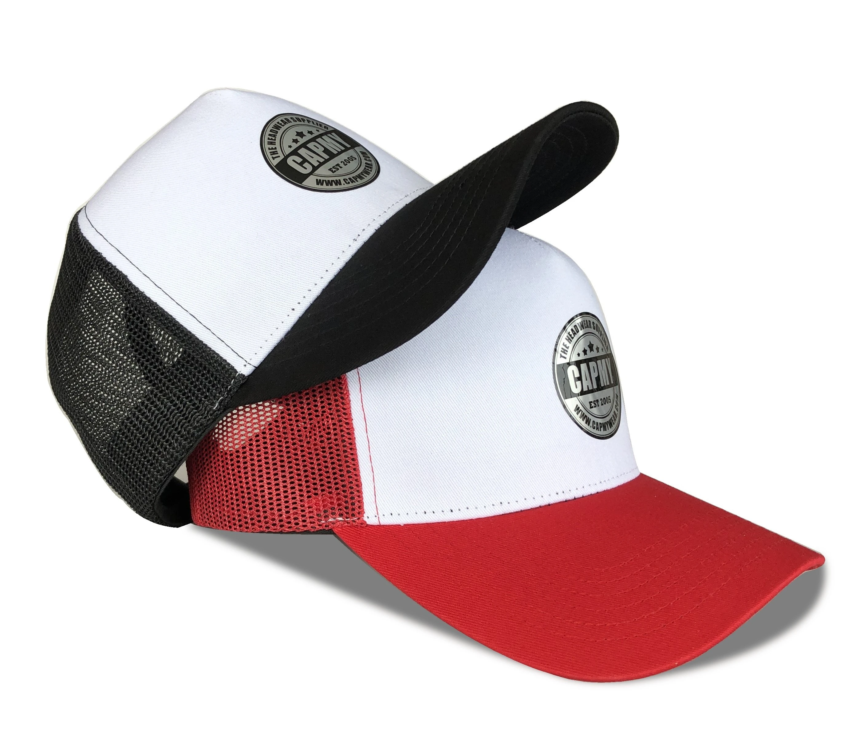 Wholesale Fashion Designer Mesh White Red Black Trucker Hats Custom Embroidery Logo Outdoor Sports Baseball Caps Men Trucker Cap