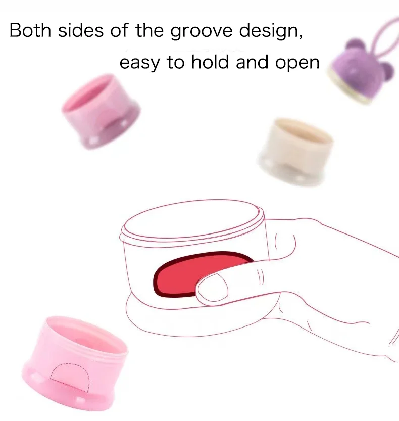 2020 New Baby Accessories Portable Bpa Free Plastic Baby Milk Powder Container Infant Food Storage Cup