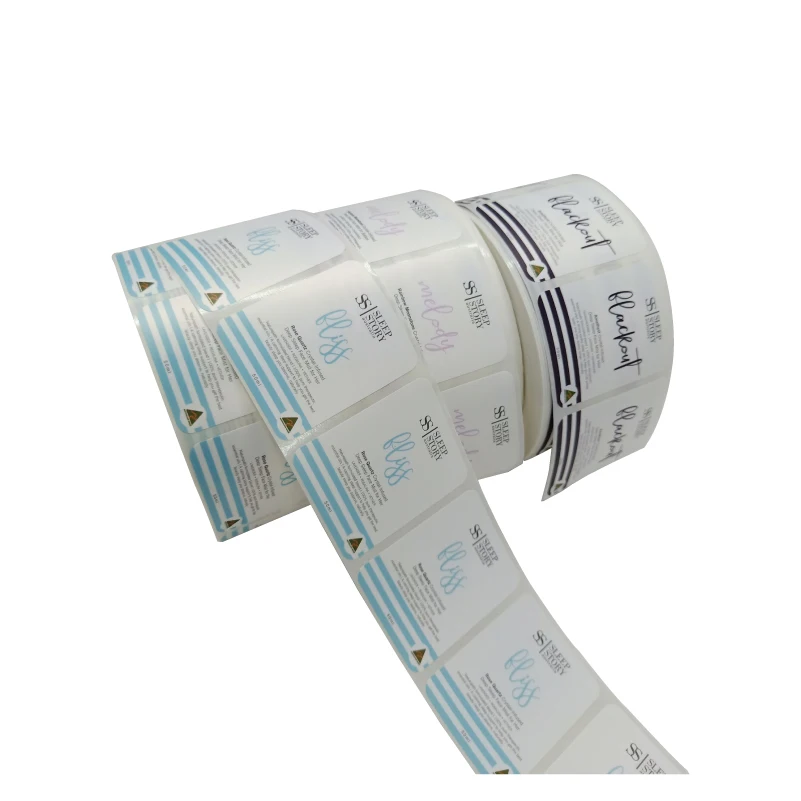 Fancy Custom PVC Label Waterproof Adhesive Skin Care Label Printing Cosmetic Packing Sticker