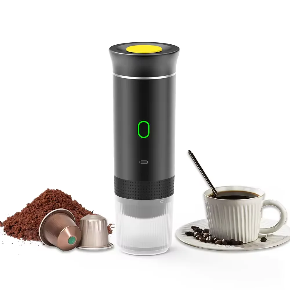automatic Coffee Maker with heating function brew system USB/Battery-Powered 12V type-C portable coffee machine