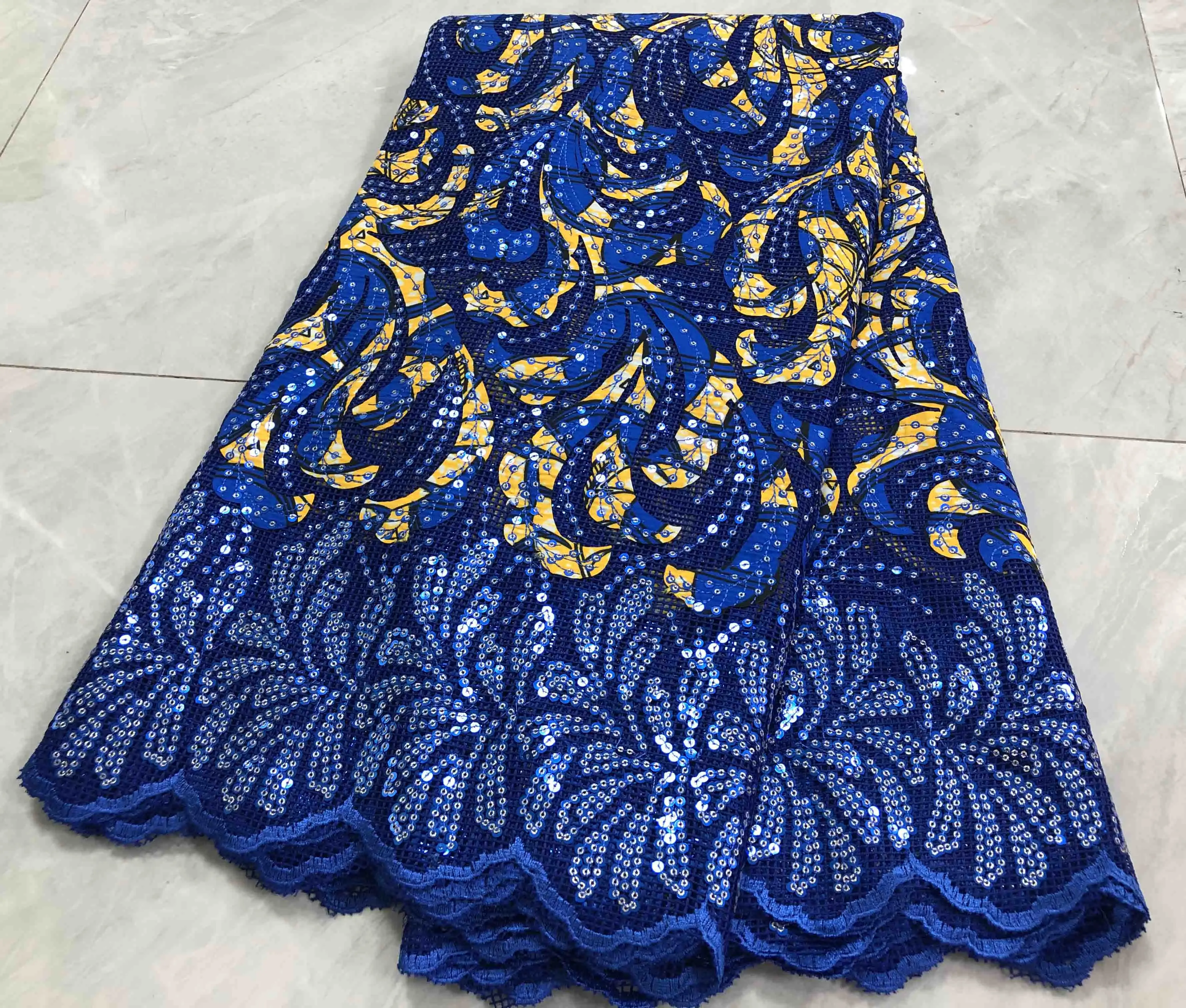 
 Африканский Мягкий Тюль с вышивкой фуксия розовое французское кружево смешанные блестки печатные восковые розы цветы ткани для вечеринки  