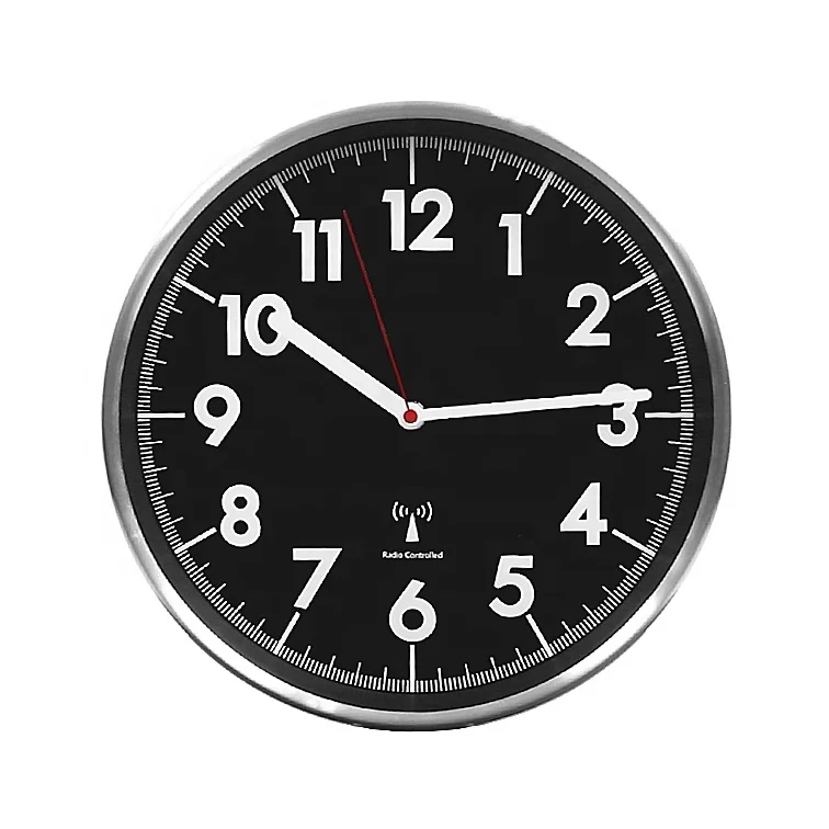 
 Радиоуправляемые настенные часы с металлической рамой ntp   (206472312)