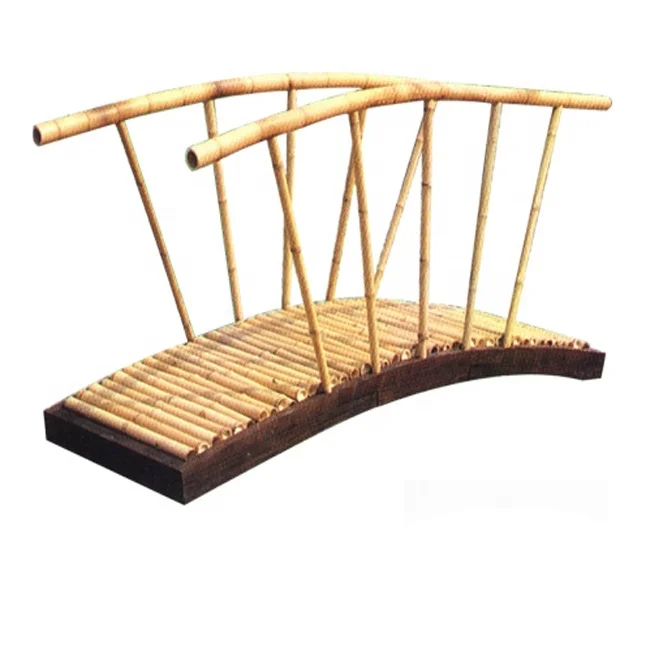 FANTASTIC WOODEN GARDEN BRIDGE, HIGH QUALITY GARDEN WALKING BRIDGE, ANCIENT CHINESE GARDEN BAMBOO BRIDGE