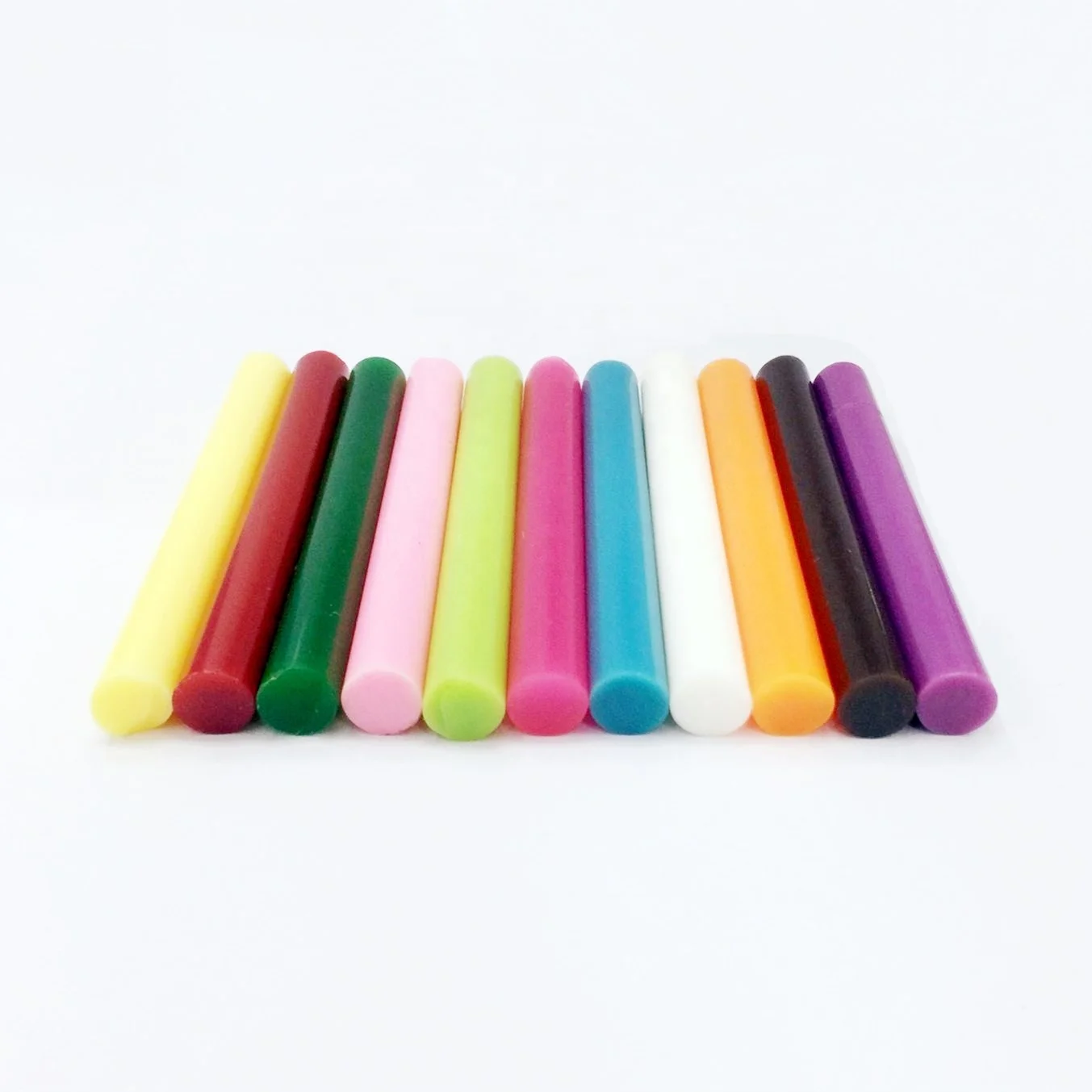 
7mm color hot melt glue stick 11mm silicone glue stick 