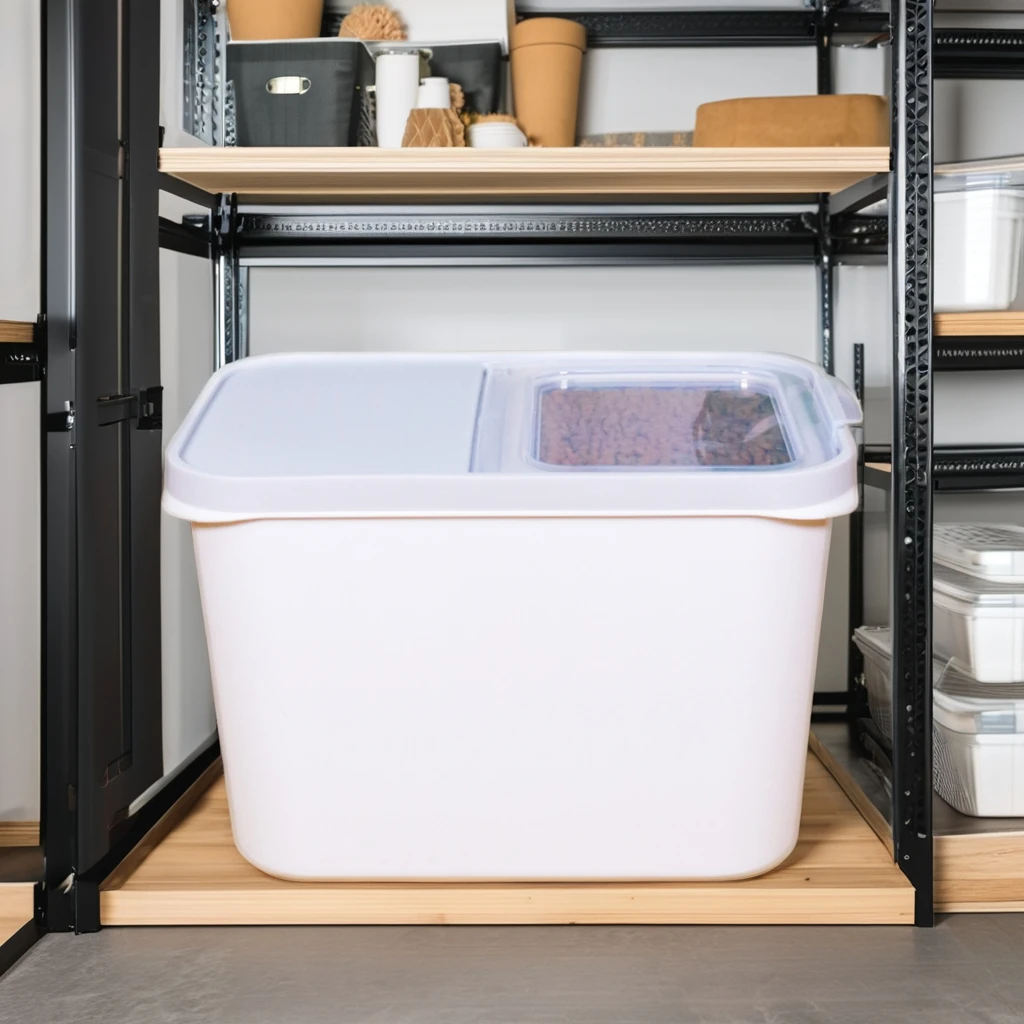 Pet Food Storage Pail Large Dog Food Storage Pail Food Sealed Moisture-proof Bucket Household Large Capacity Storage Bucket