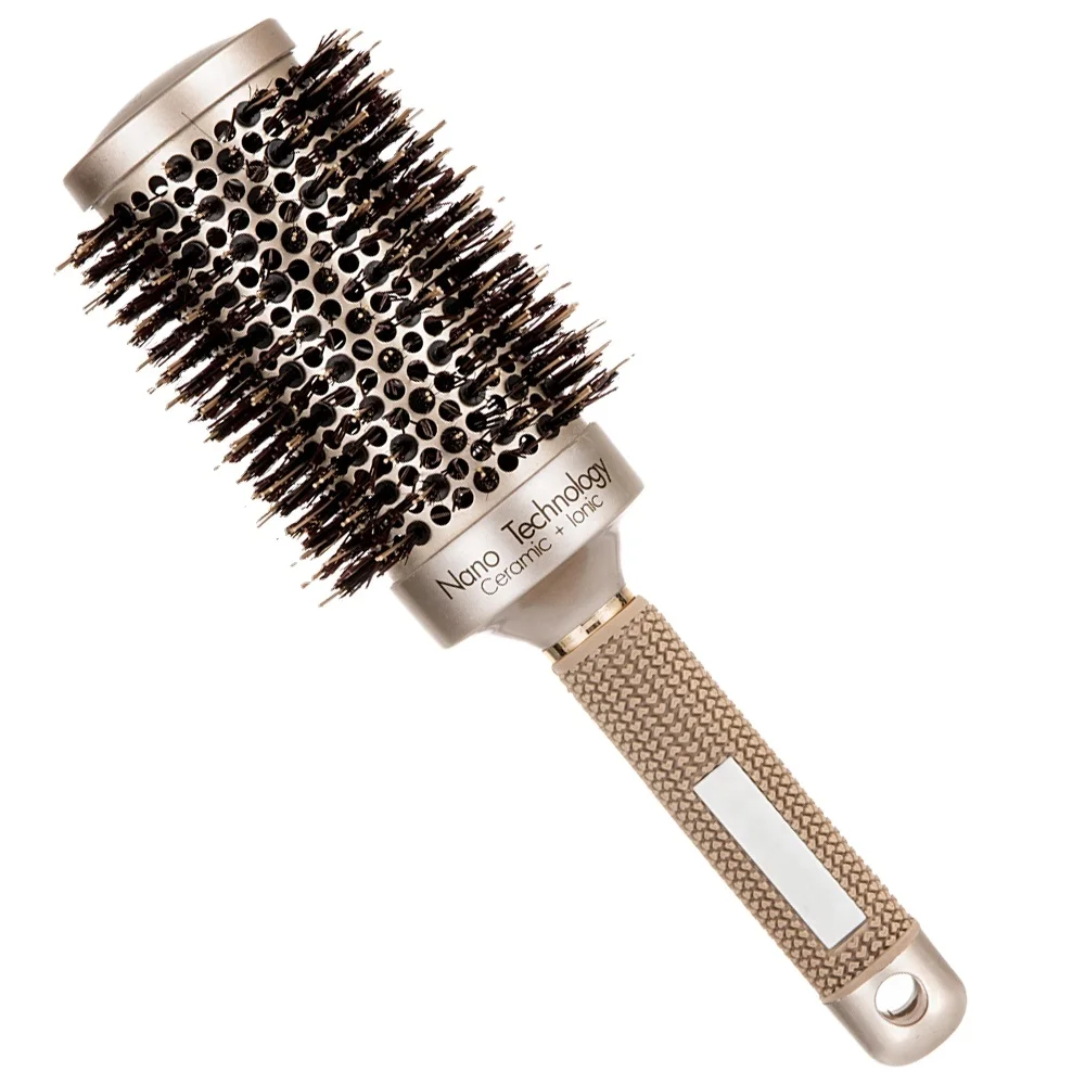 Different Size Rubber Handle Round Salon Nano Ionic Nano Technology Ceramic Hair Brush