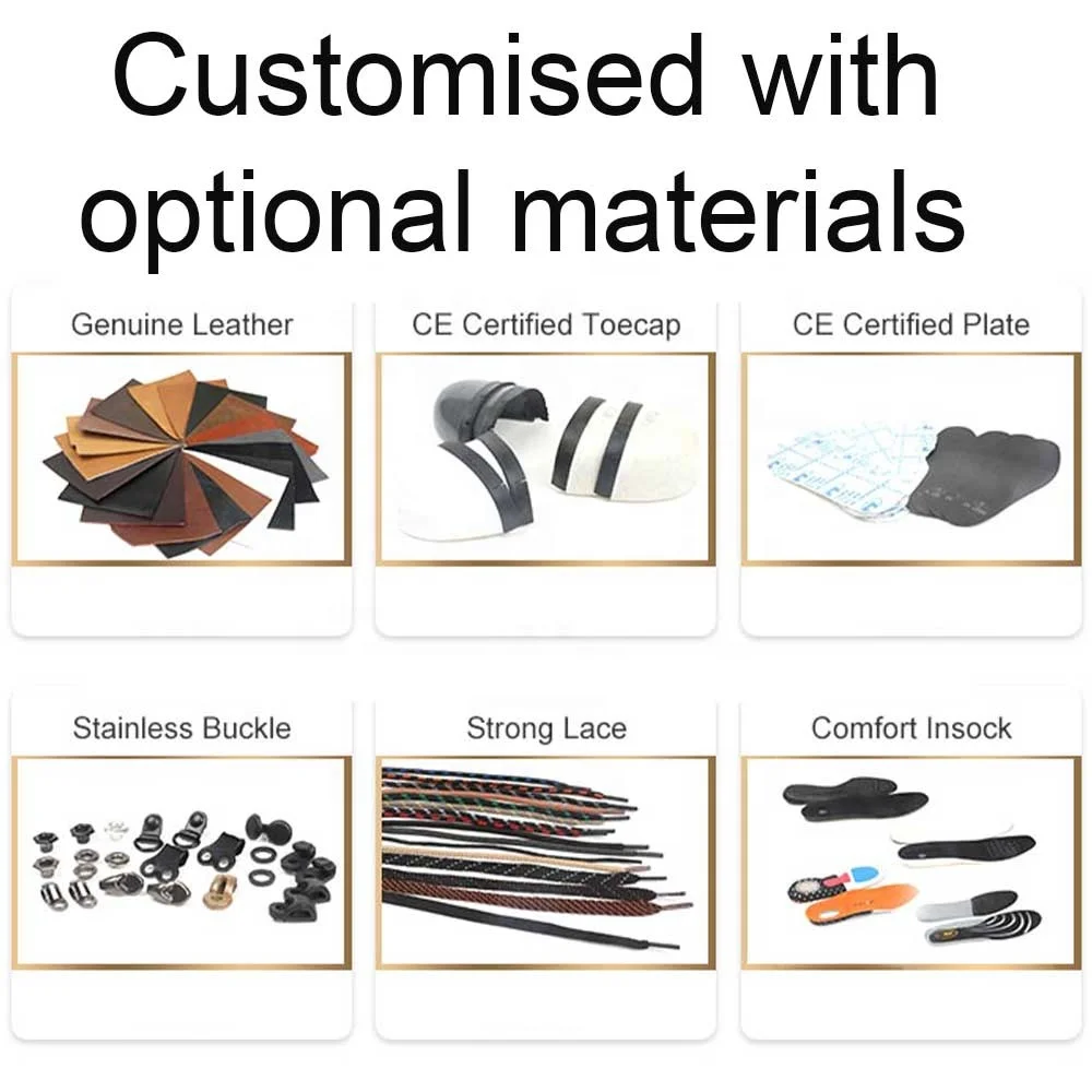 ANTENG Construction Work Safety Shoes Men Leather OEM ODM Pu Outsole CE Anti impact Safety Shoes