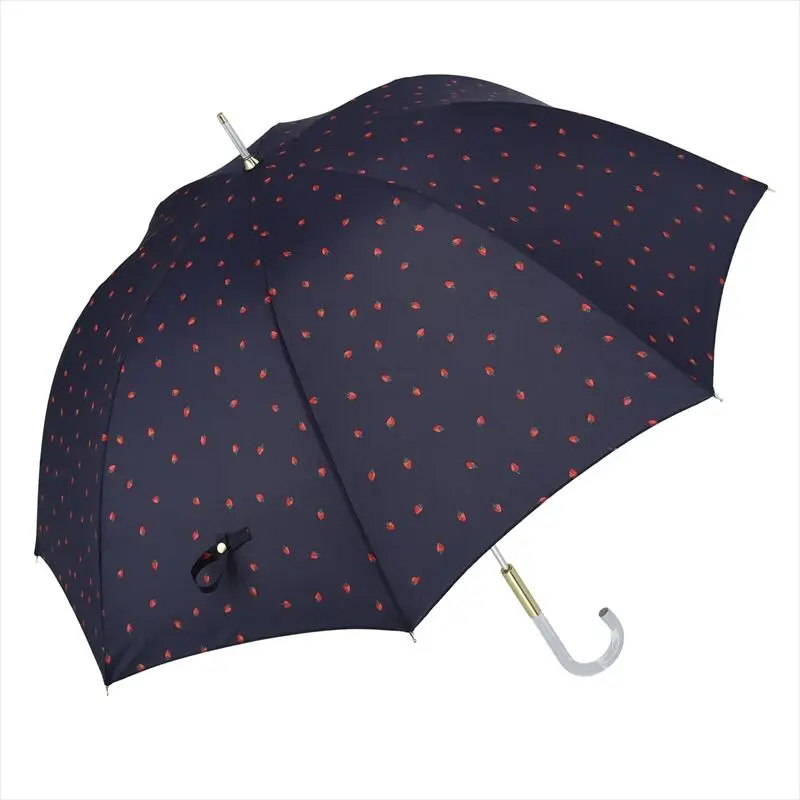 Cute enjoyable strawberry prices supplier long handle umbrella