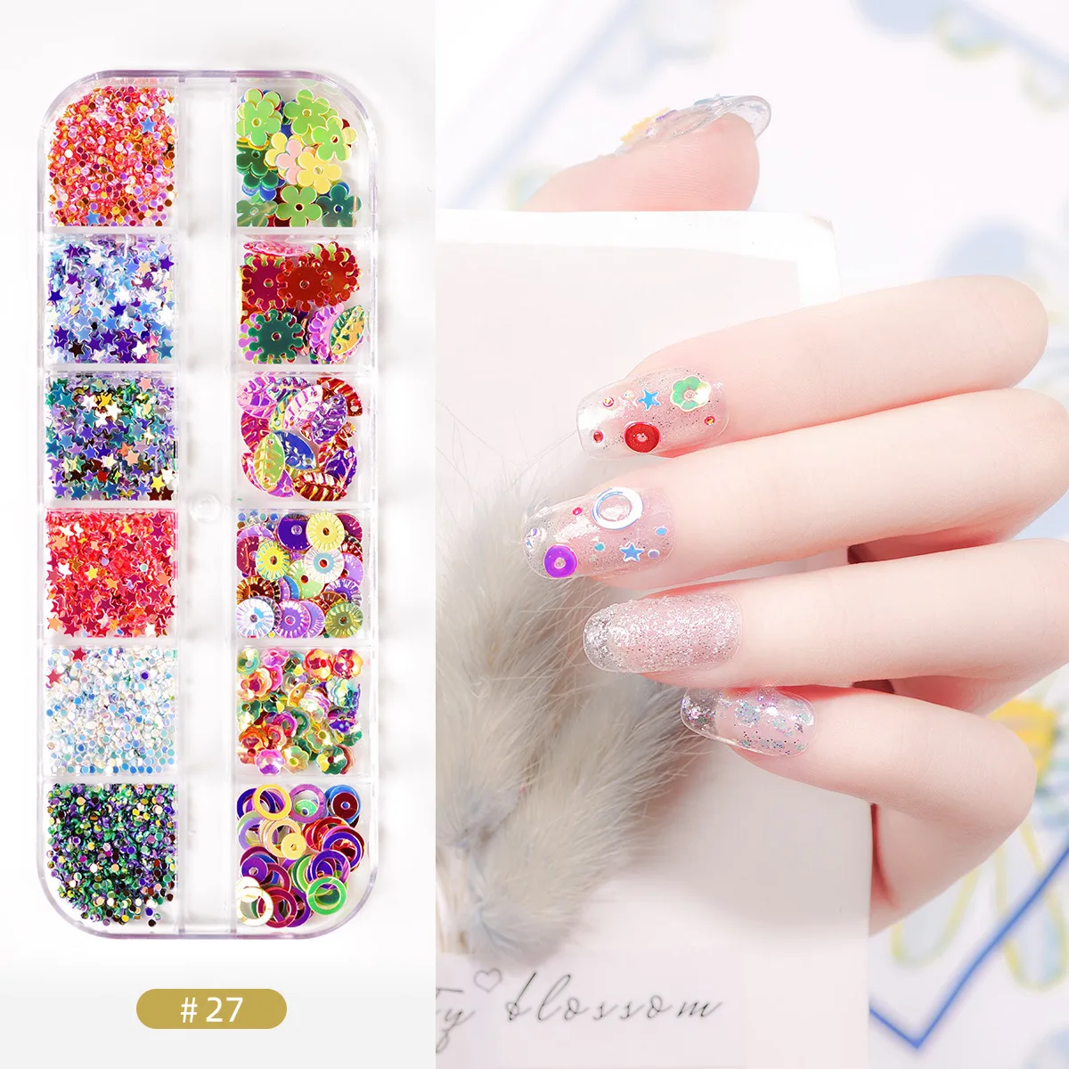 Nail Manicure Set With Glitter Rhinestones Brushes Nail Drill Machine Nail Art DIY Set With UV lamp