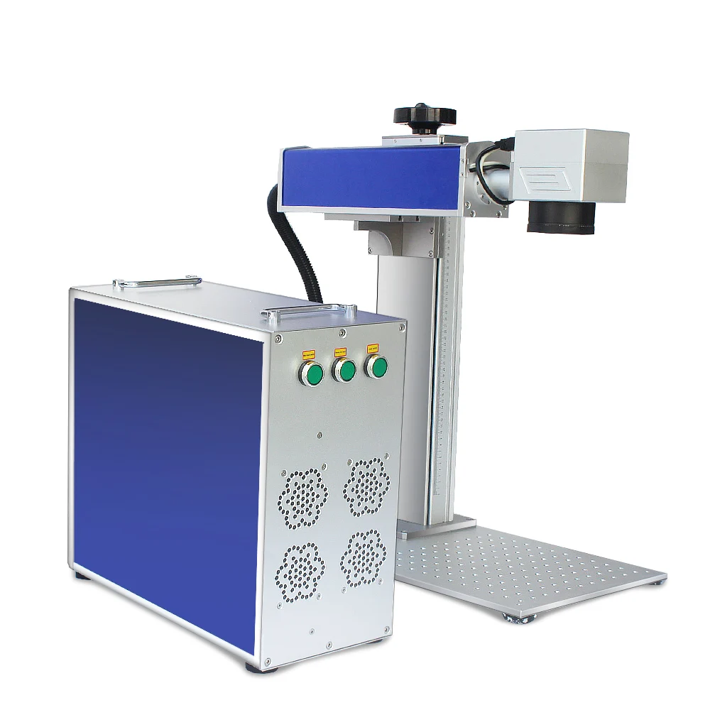 Good Price Split Gold Silver Bird Ring Engraving 20w Tire Fiber Laser Marking Machine For Metal