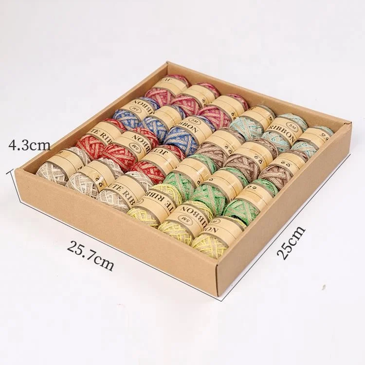24PCS DIY Handmade Jute String Twine Rope for DIY Gift Wrapping Decor