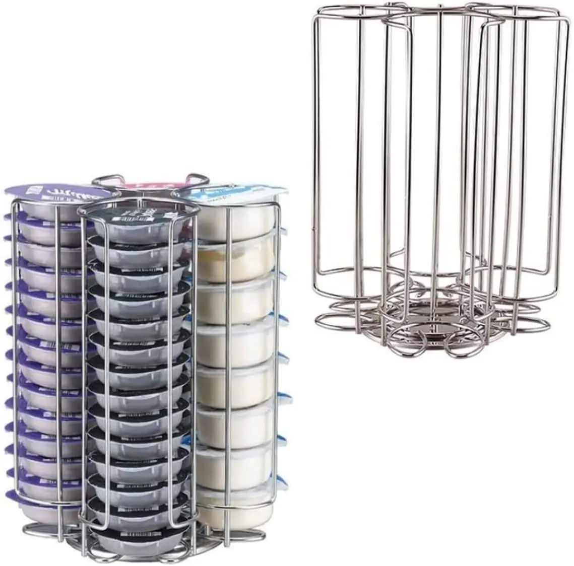 Large Capacity  Rotating 52 Coffee Machine Capsules T-Disc Holder Rack for Tassimo Coffee Pods