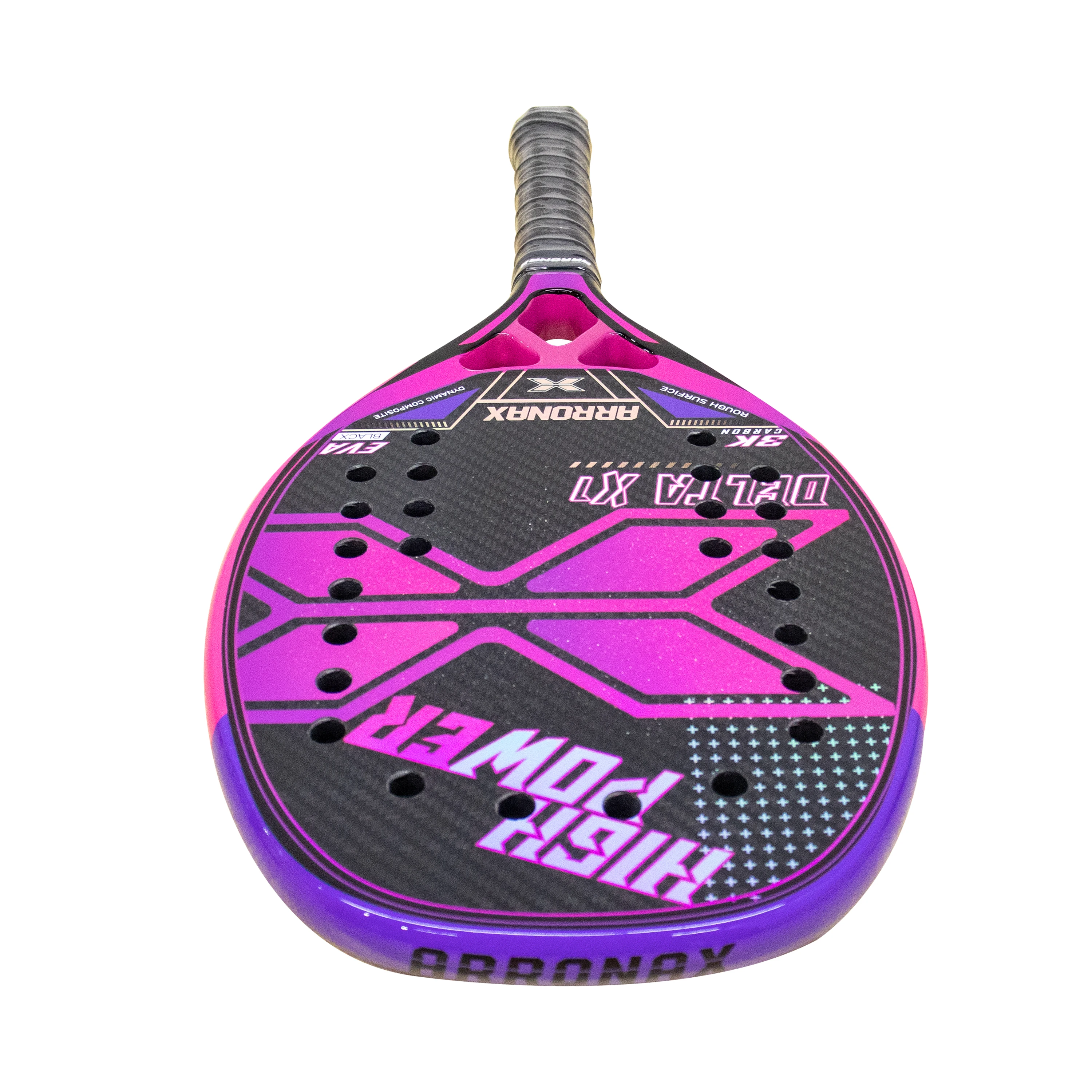 Professional Beach Tennis Paddle Racket OEM Carbon Fiber Surface with EVA Memory Foam Core Beach Tennis Paddel Racket