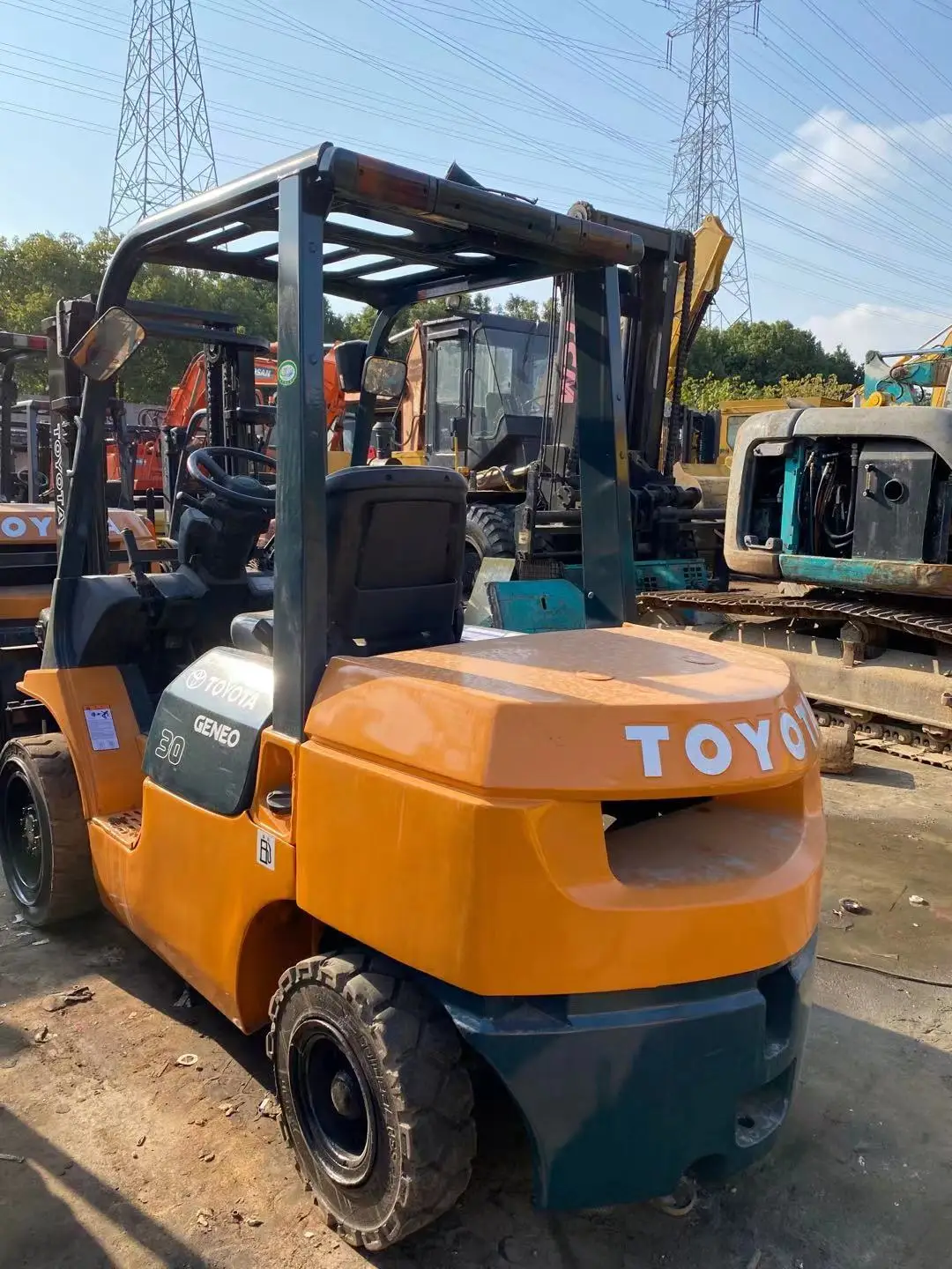 Second hand Toyota FD30 forklifts used Toyota FD30 diesel forklift cheap price diesel forklift in stock hot sale