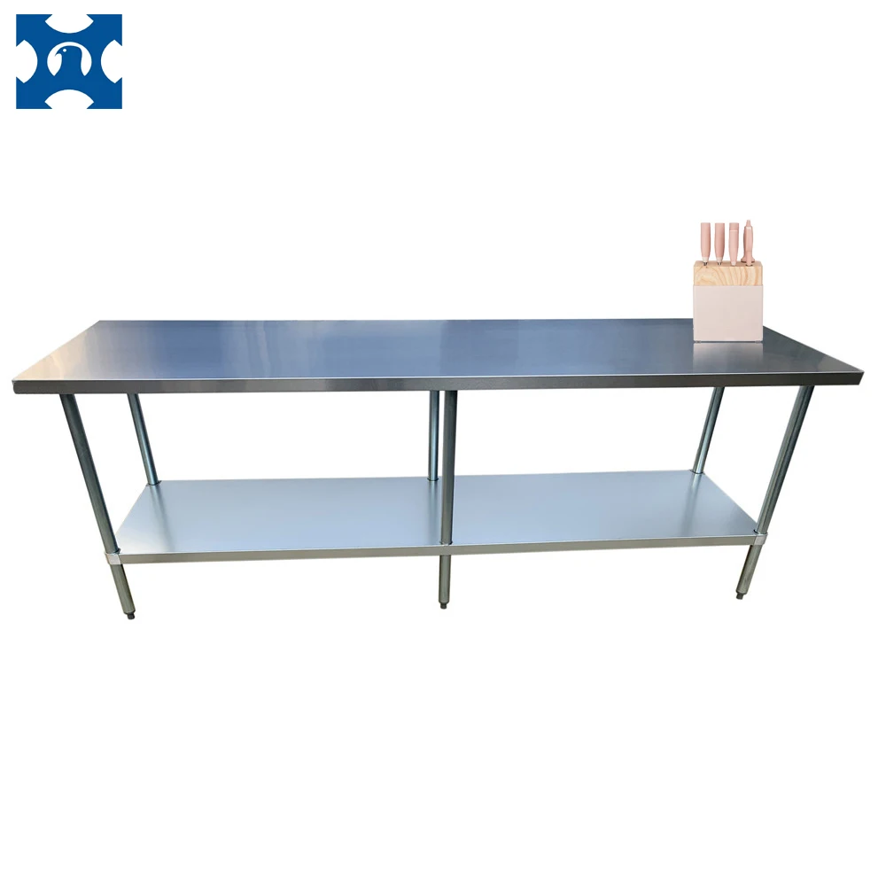 Stainless Steel Table Commercial Prep Table Heavy Duty Worktable Workbench Food Preparation Work Table for shop