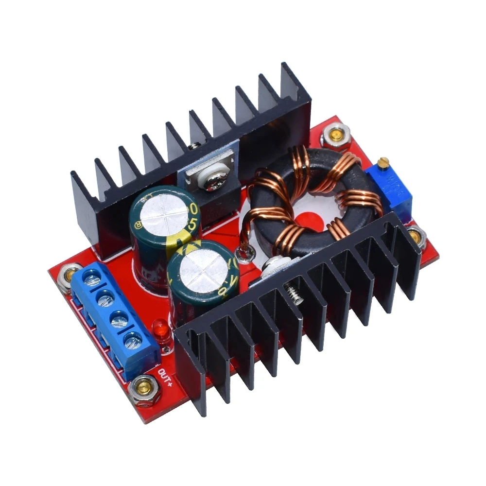 DC-DC Converter Boost Power Supply Step Up Module 10-32V To 60-97V 100W Voltage Continuously Adjustable converters