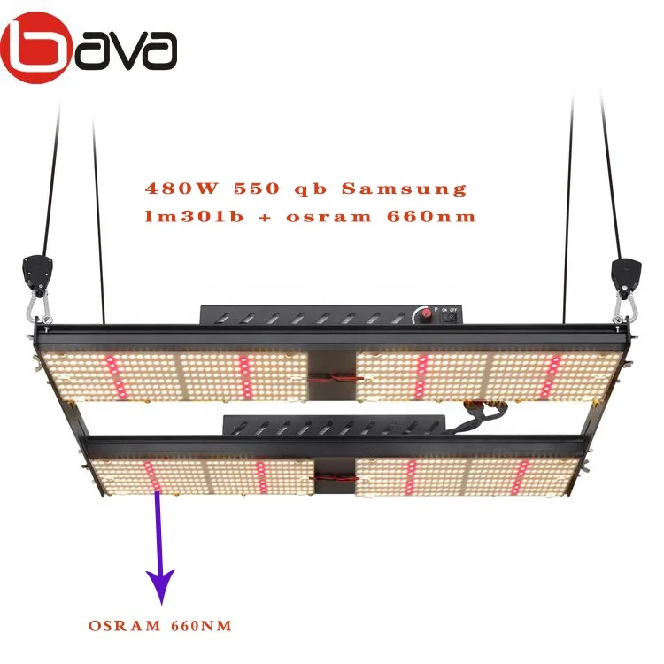  Bavagreen samsung lm301b микс 660nm 480w Светодиодная лампа full spectrum равных 1000w led grow