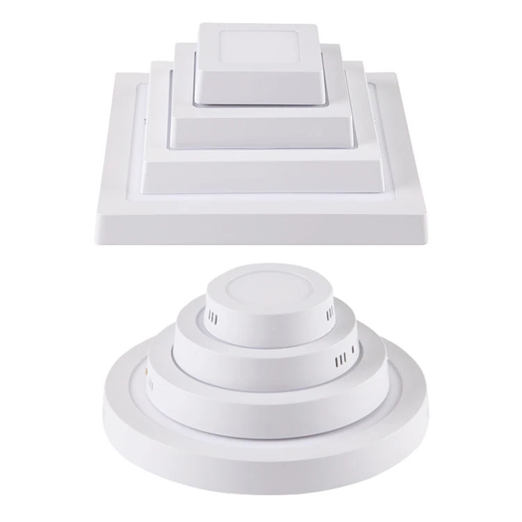 Guangdong LED manufacturer home office shop square dimmable ceiling surface mounted led panel light