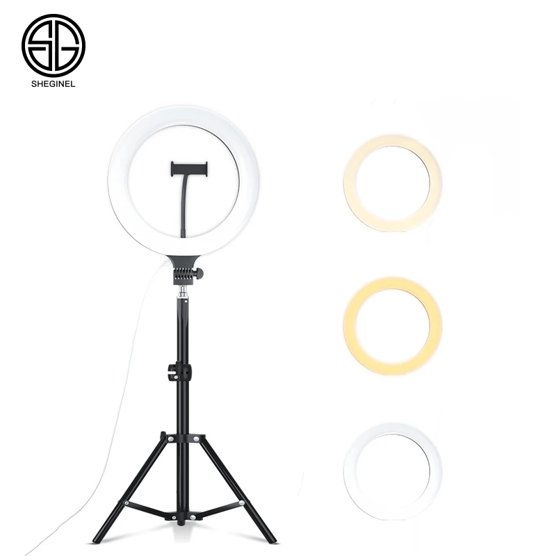 6 10 14 18 inch Photography Dimmable Selfie Ring Light  Aros de luz Ring Fill Light With Tripod Stand