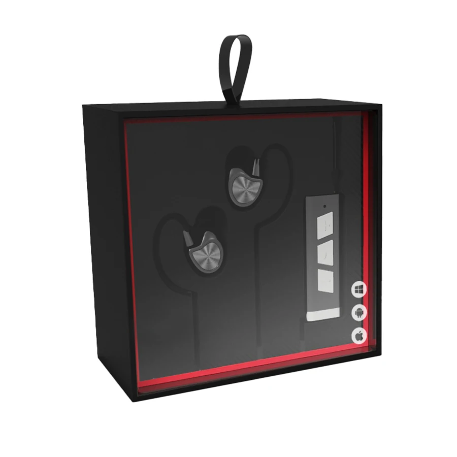 Wired Headphone Earphones Package Paper Box Custom Logo Protective Shell EarPhone Case Packaging