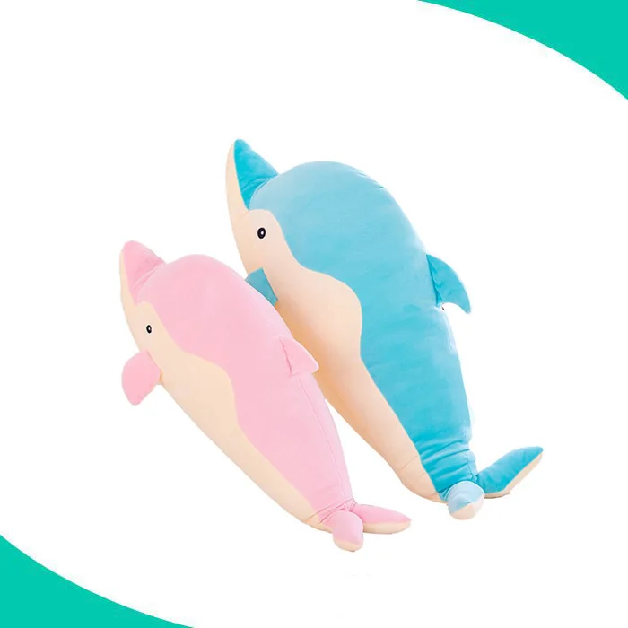 wholesale soft  cute 6' baby lovely blue small stuffed plush dolphin keychain toys