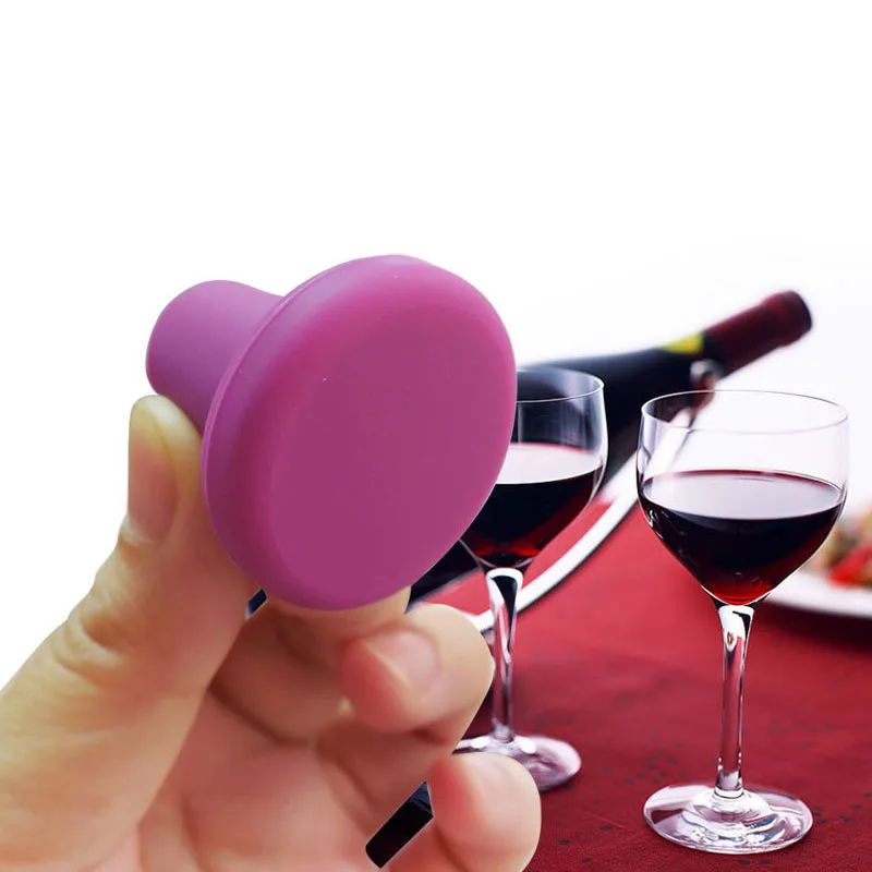2022 Food Grade Reusable Silicone Bottle Stopper Wine Bottle Plug for wine lovers