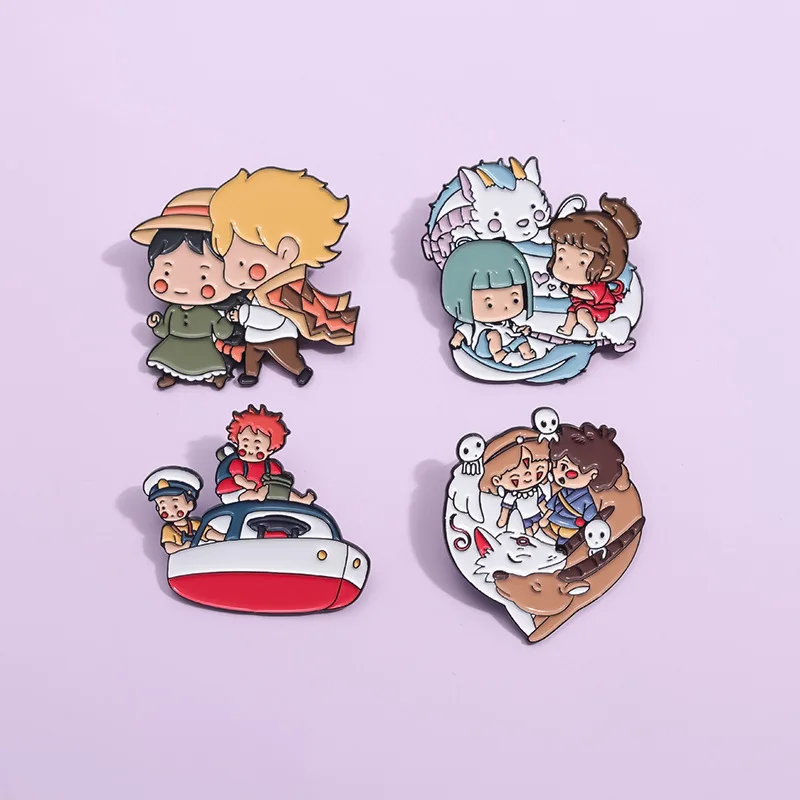 New Style Cute Q version Custom LOGO Japan Enamel Pin Cartoon Enamel Lapel Pin Professional Factory Unique Metal Crafts