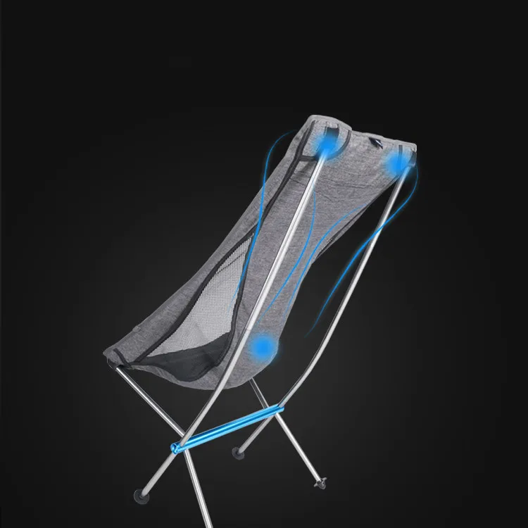 MOBI GARDEN Aluminium Hiking Outdoor Foldable Camping Equipments Beach Wild Land Camping Chair