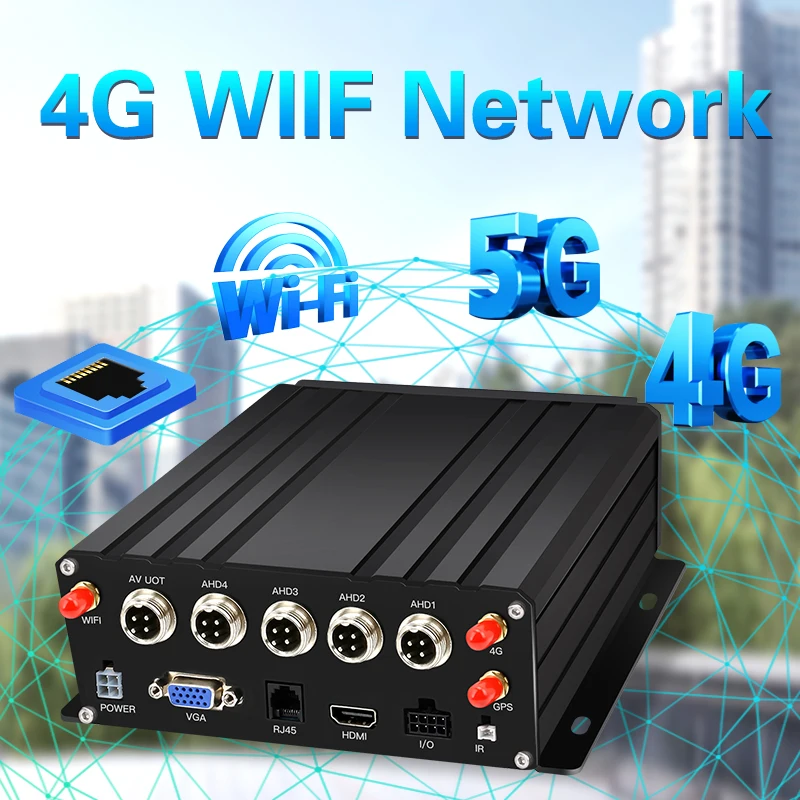 Производители оптовая продажа 4ch 8ch Wlan Gps функция Hd Автомобильный видеорегистратор Mdvr с 2 камерами