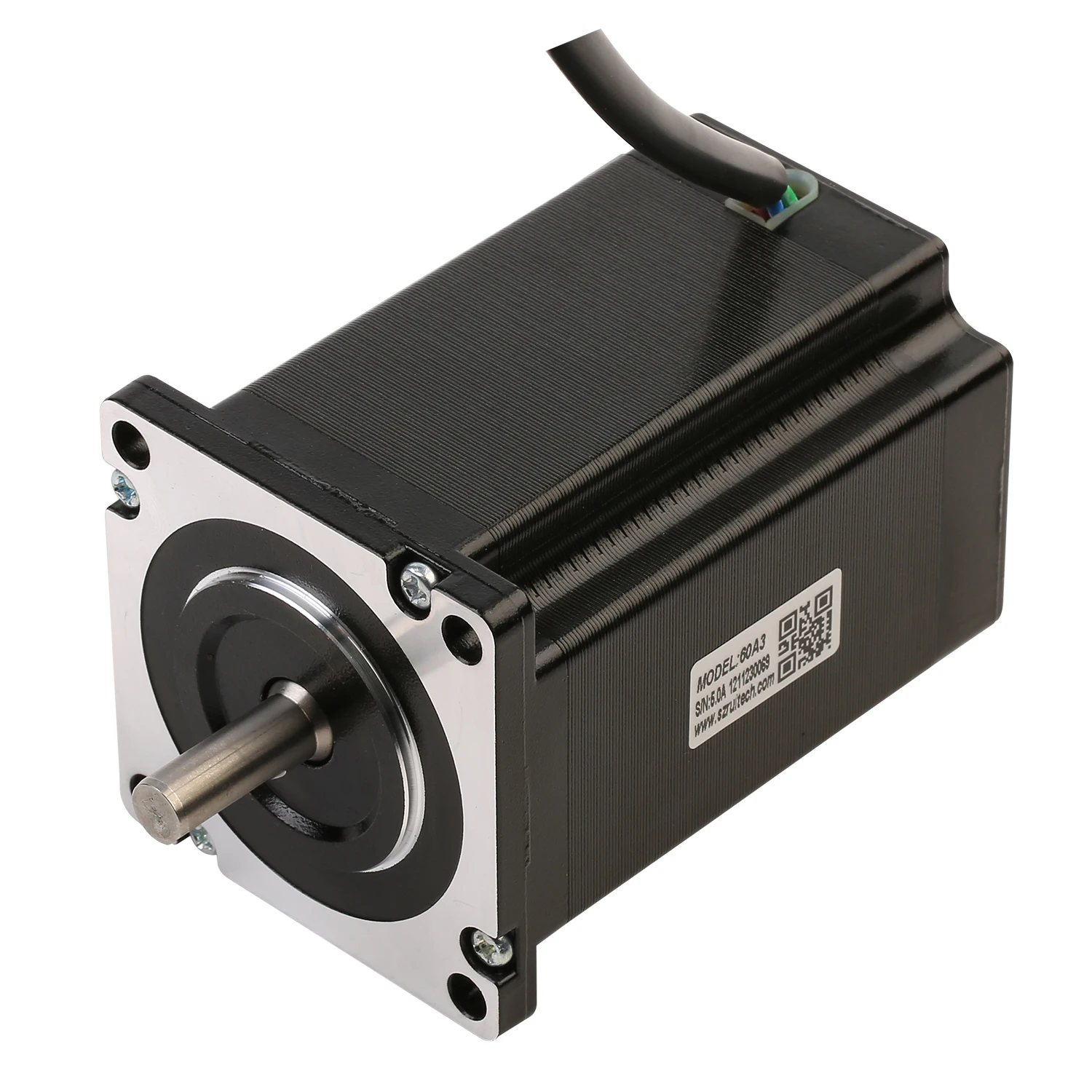 Rtelligent Nema24 Stepper Motor 3.0N.M 60mm flange Stepping Motor 4 Lead 60A3 5.0A for CNC XYZ Motor