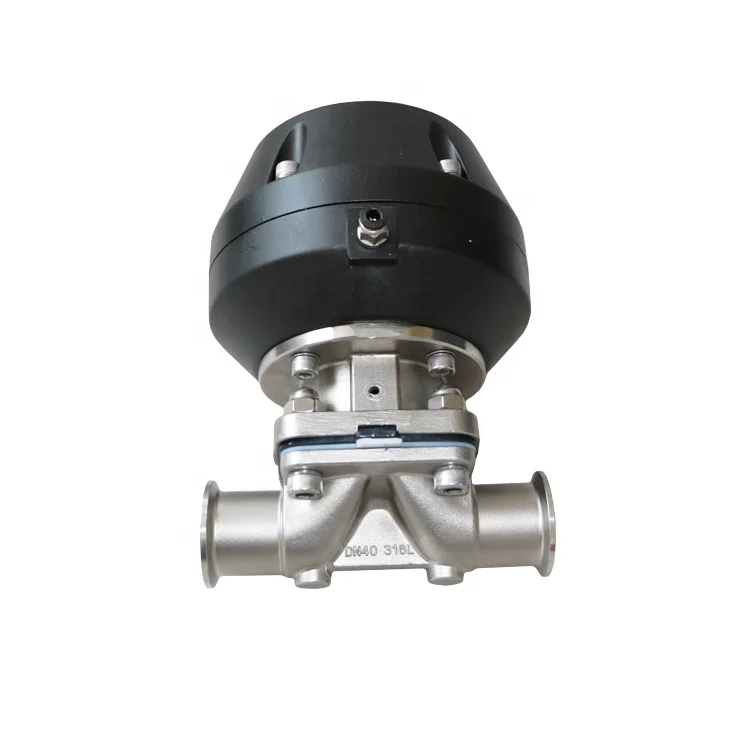 1.5INCH SS316  Pneumatic Direct 2 way Clamped Sanitary Diaphragm Valve