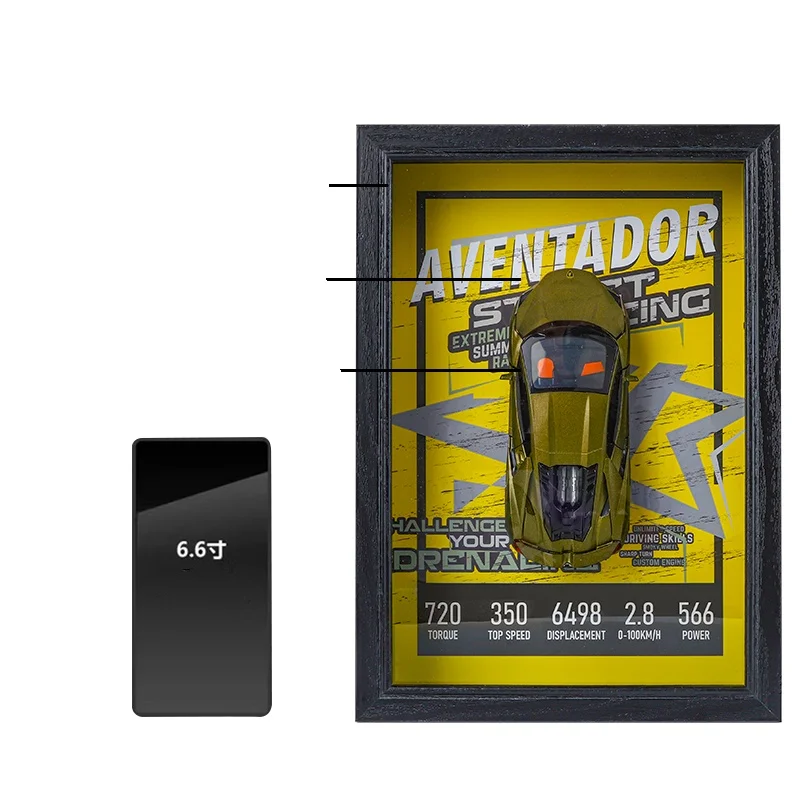 Настенная декоративная картина «Спортивный автомобиль» из 3D-блоков современный дизайн новая трендовая подвесная живопись с вырезкой и печатью