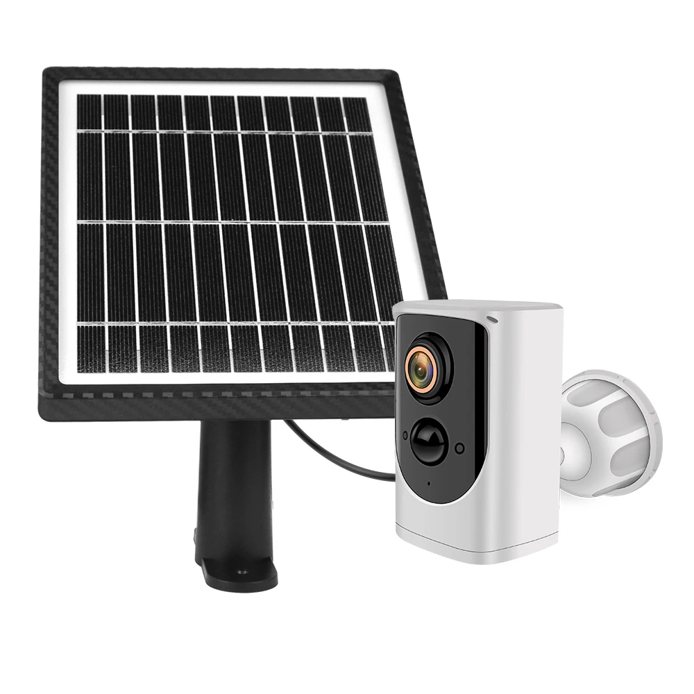 Solar Powered Security Camera Outdoor - Night Vision 1080p HD Video Live Video Weatherproof CCTV Camera