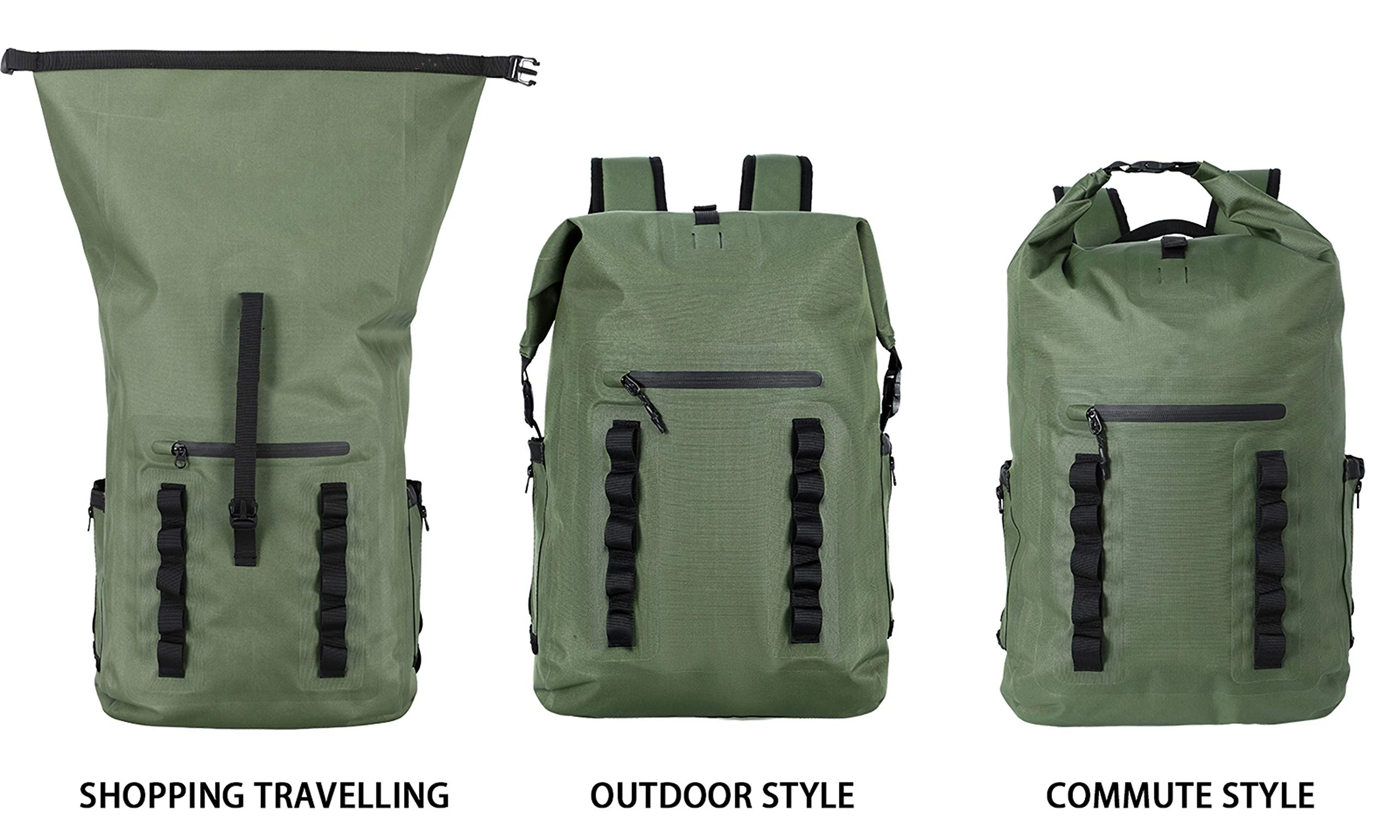 Waterproof Dry Backpack Lightweight TPU Rolling Top Backpack