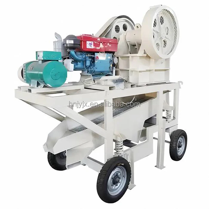 Factory Price Mobile Mini Jaw Crusher For Sale Portable Diesel Engine Gold Ore Basalt Concrete Talc Stone Crushing Machine