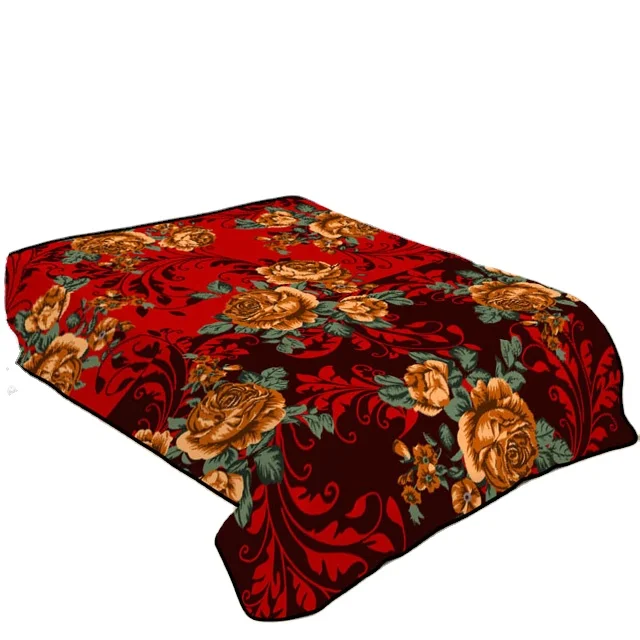 100% polyester raschel blanket super soft mink one ply one side embossed korean style blanket